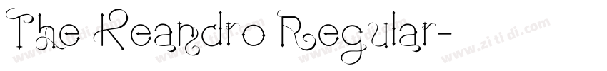 The Keandro Regular字体转换 The Keandro Regular字体转换